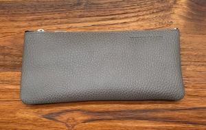 Leder Mäppchen Ianis taupe